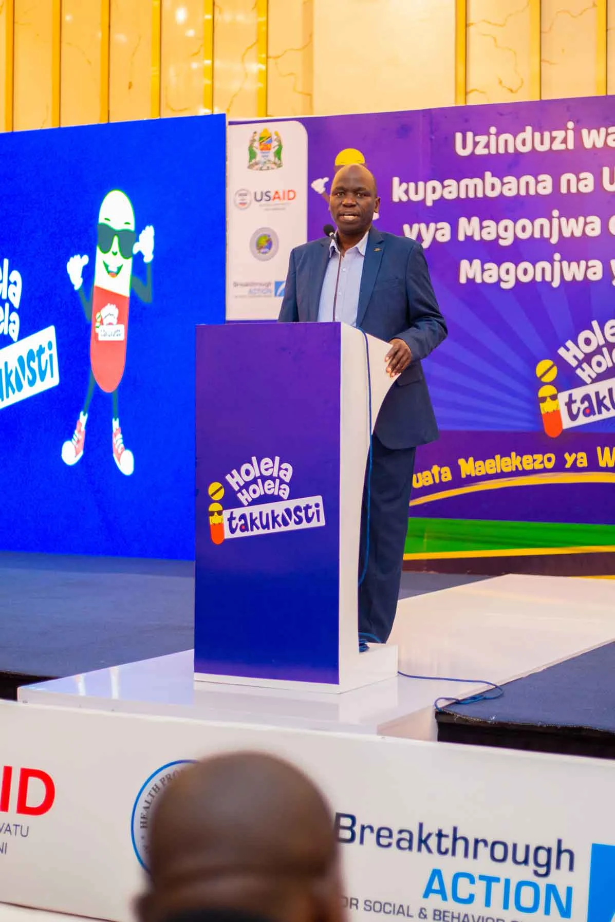 Guests take part in the campaign launch