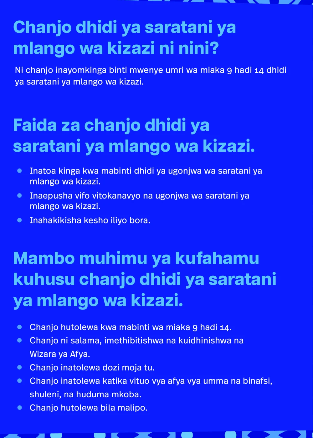 Inside left page of the campaign brochure