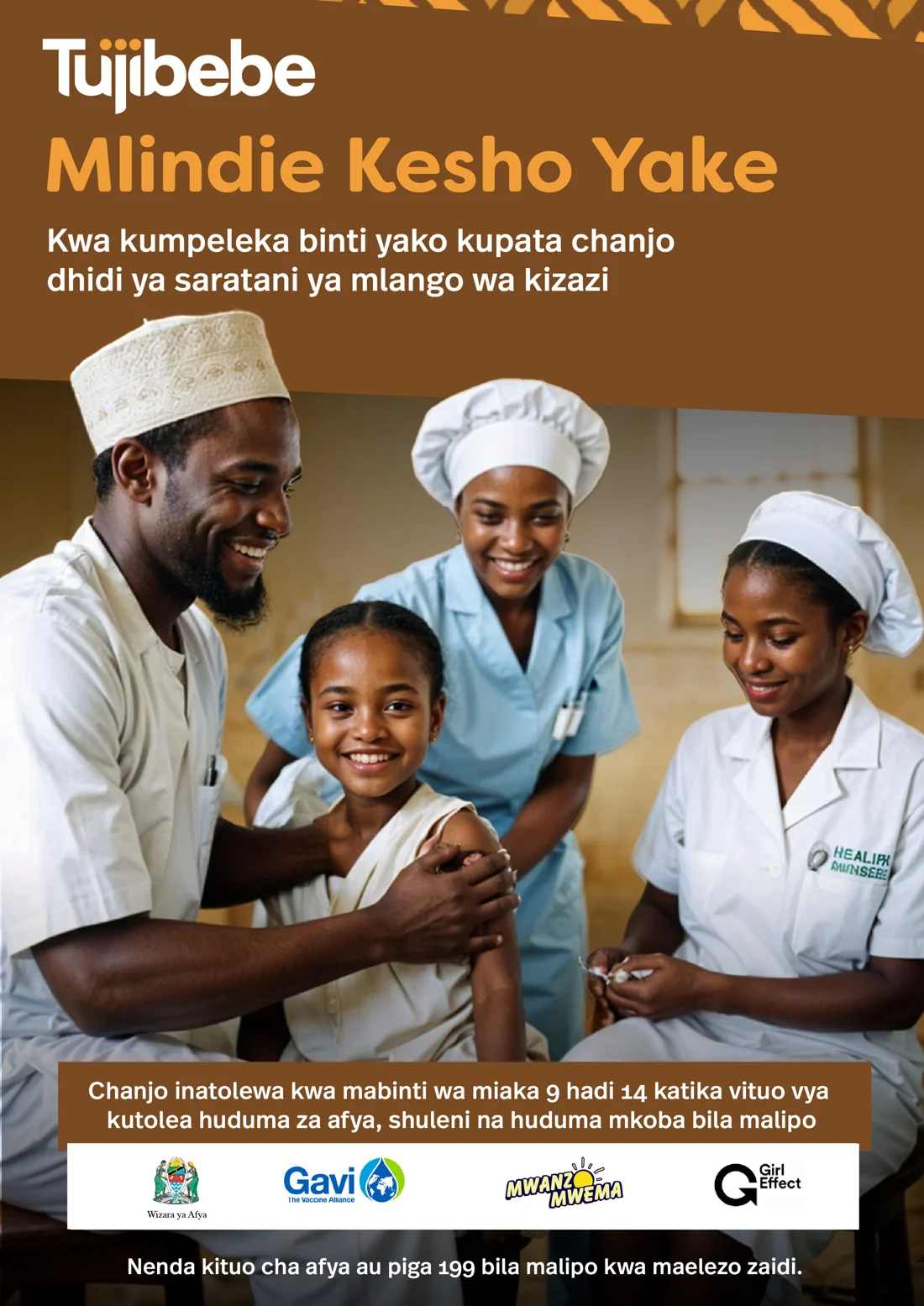 Mlindie kesho yake — Tujibebe campaign poster