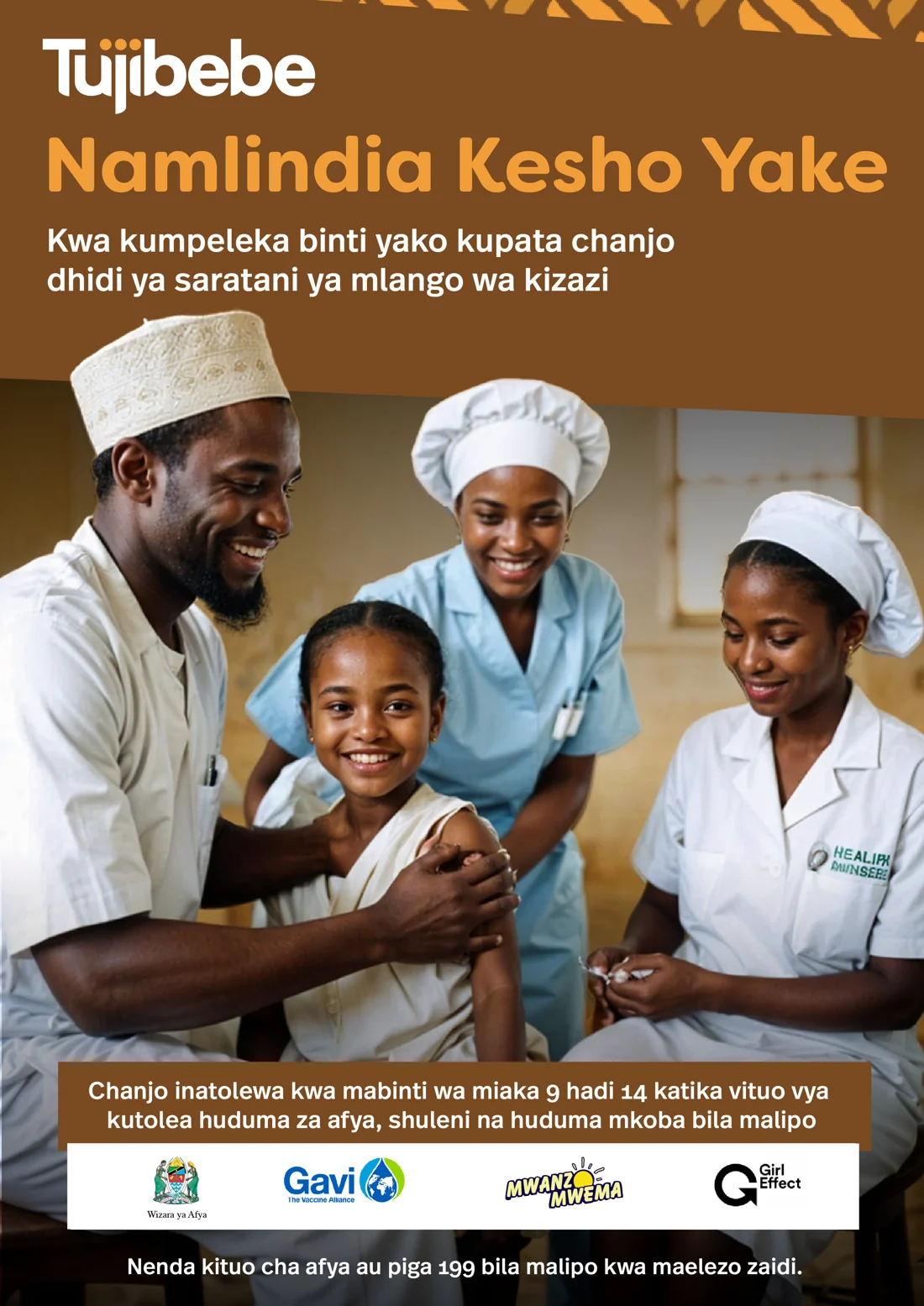 Namlindia kesho yake — Tujibebe campaign poster
