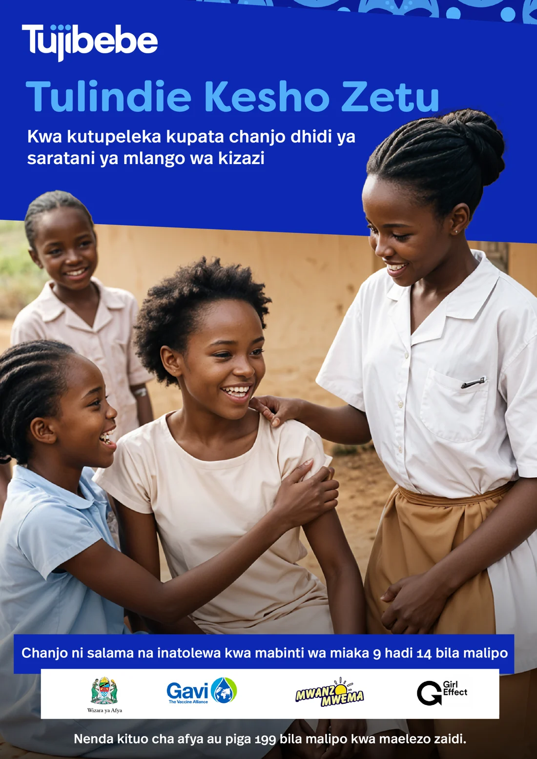 Tulindie kesho zetu — Tujibebe campaign poster